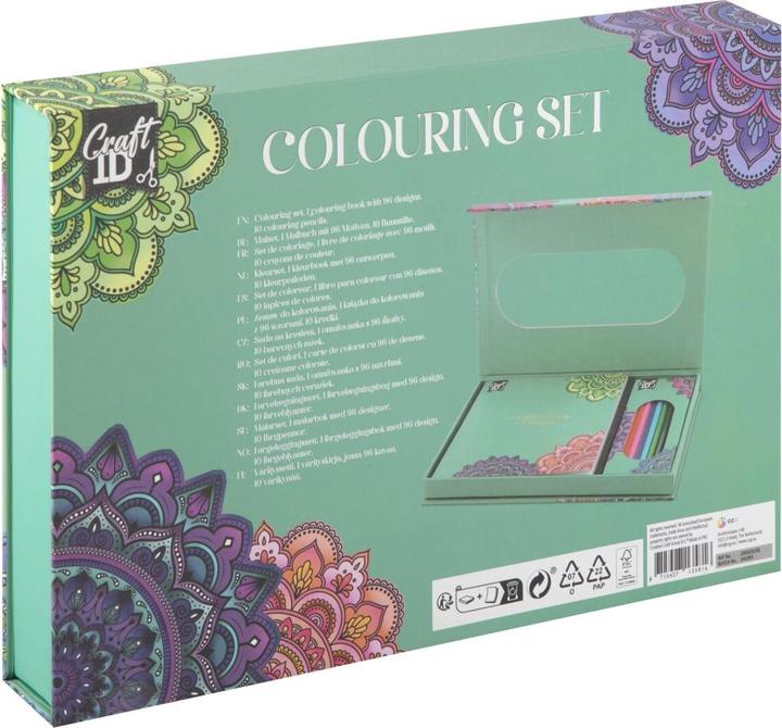 Produktbild Grafix Mandala-Malset mit 10 Buntstiften