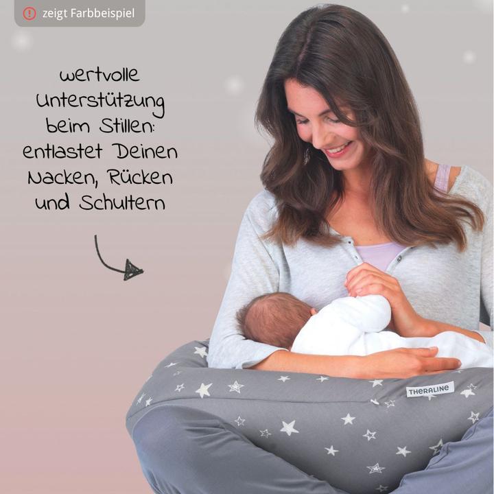 Produktbild Theraline Stillkissen "Das Original" mit Polyester Hohlfaser Füllung inkl. Bezug 190 cm (190 cm)