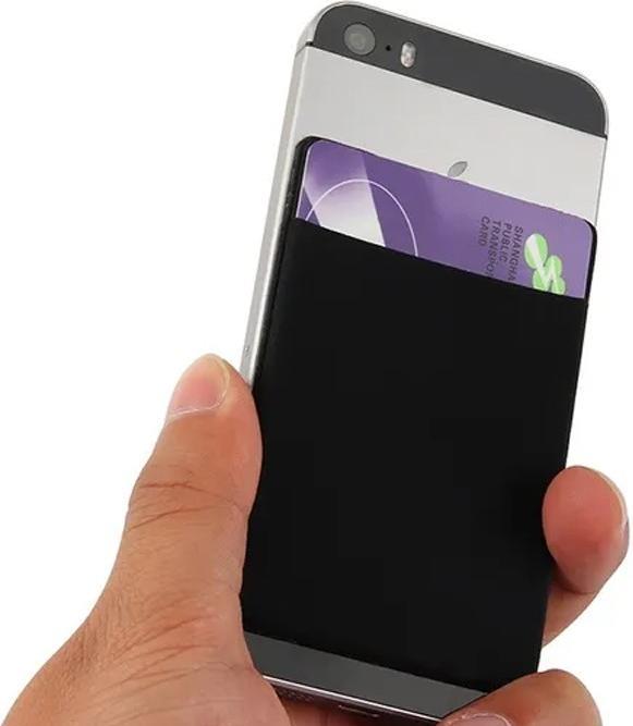 Image du produit Out of the blue Porte-cartes de crédit pour smartphone autocollant Noir