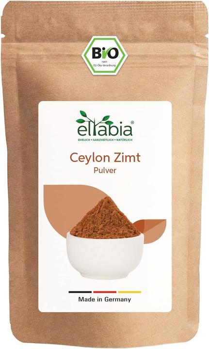 Image du produit Eltabia Cannelle de Ceylan bio en poudre | Cannelle de Ceylan finement moulue avec peu de coumarine (1 pièce(s), Poudre, 200 g)