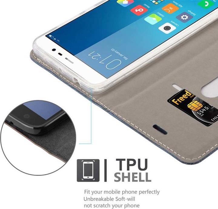 Actual product image Cadorabo Book Jeans Optics Cover (Xiaomi Redmi Note 4)