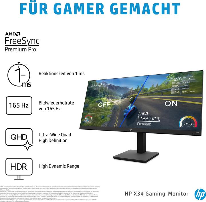 Image du produit HP X34 (3440 x 1440 pixels, 34")