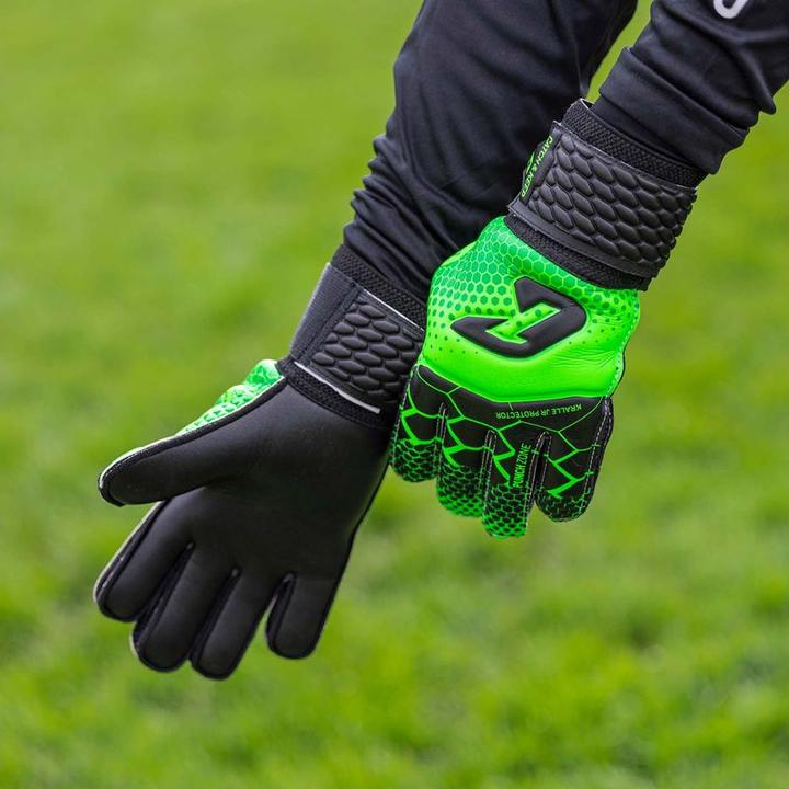 Produktbild Catch & Keep Fussballhandschuhe Kralle Protector Gr. 6 Grün Torwart Keeper Goalie Handschuhe (6)