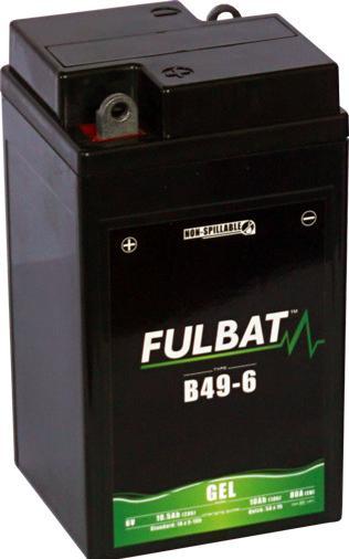 Image du produit Fulbat Batterie moto gel B49/6 (3MO1) 6V 10Ah (6 V, 10 Ah)