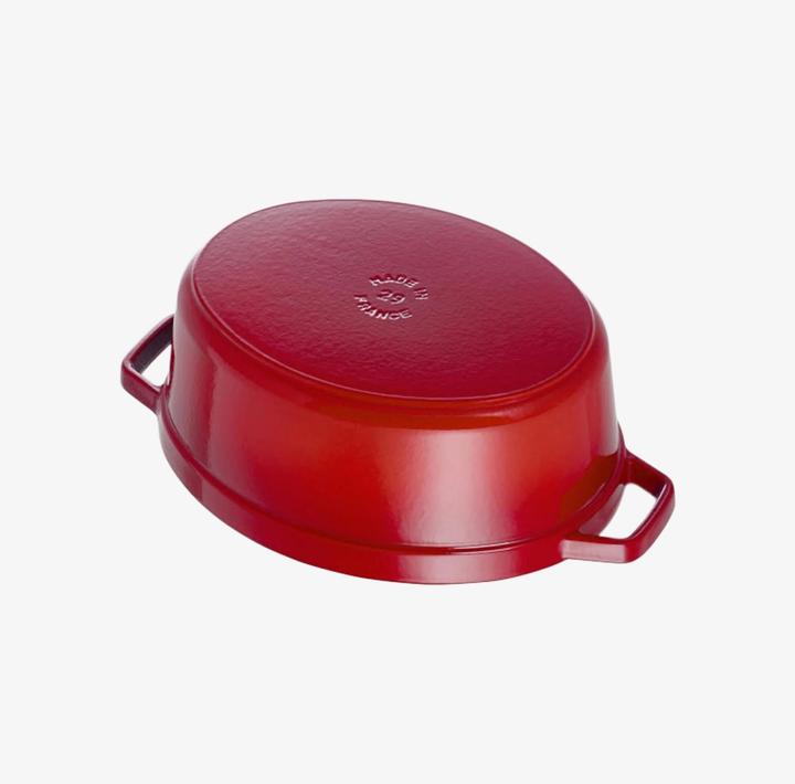 Immagine prodotto Staub Tostapane ovale rosso ciliegia (23 cm, Pirofila + casseruola, Ghisa, Smalto)