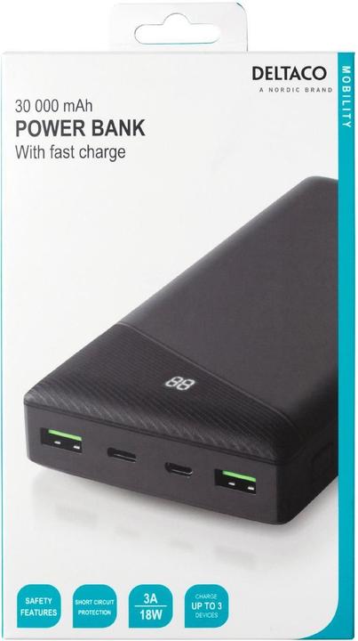 Produktbild Deltaco PB-C1002 (30000 mAh, 18 W, 111 Wh)