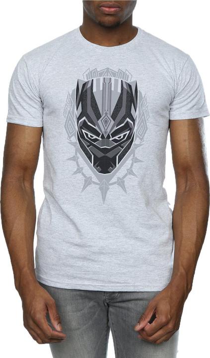 Actual product image Mens Black Panther Head T-Shirt (3XL)