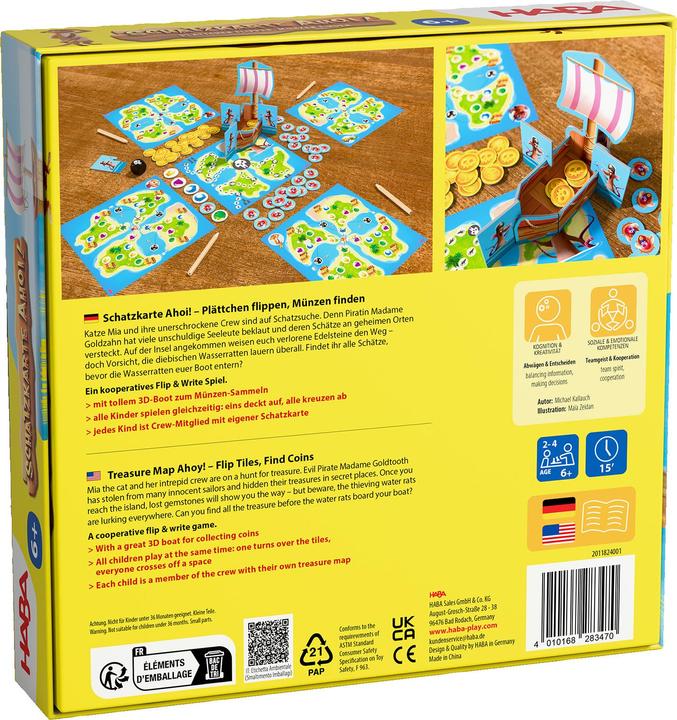 Produktbild Haba Schatzkarte Ahoi! (Englisch, Deutsch)