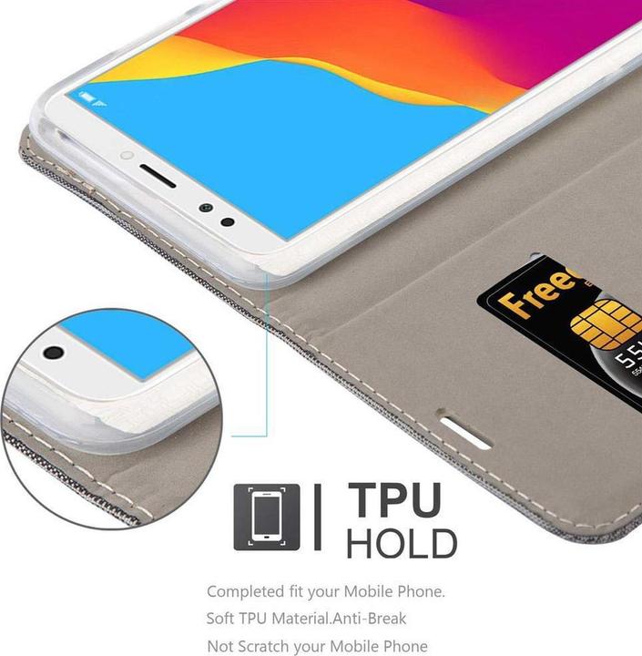 Produktbild Cadorabo Book Jeans Optik Cover (Honor 7c)