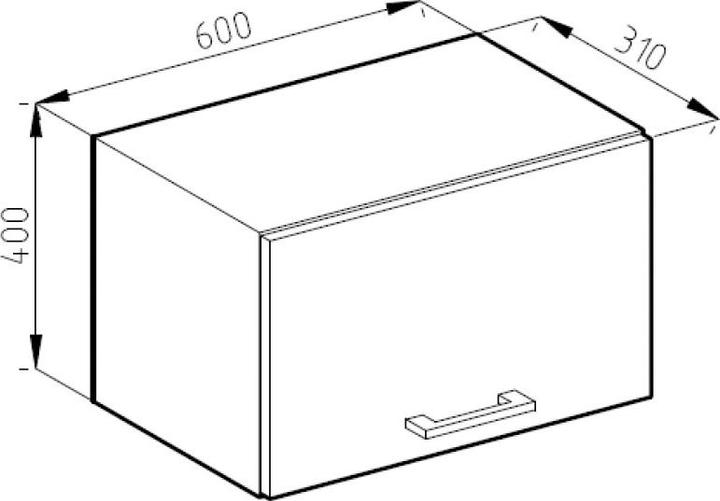 Actual product image Vicco Hängeschrank R-Line (60 x 31 x 40 cm)