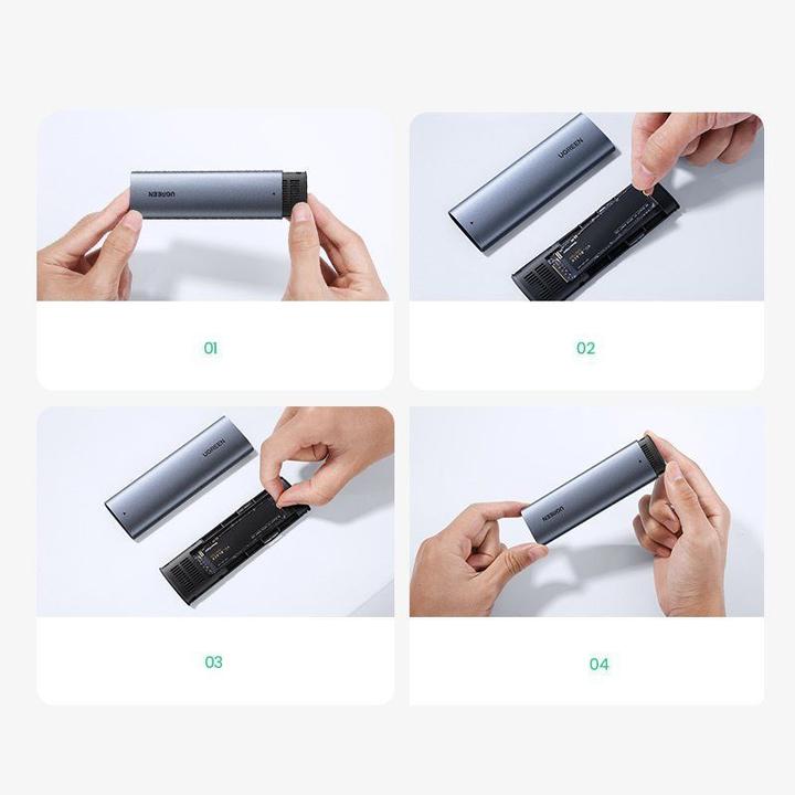Produktbild Ugreen SSD Enclosure (M.2 2230, M.2 2242, M.2 2260, M.2 2280)