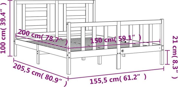 Actual product image VidaXL Maddalena (150 x 200 cm)