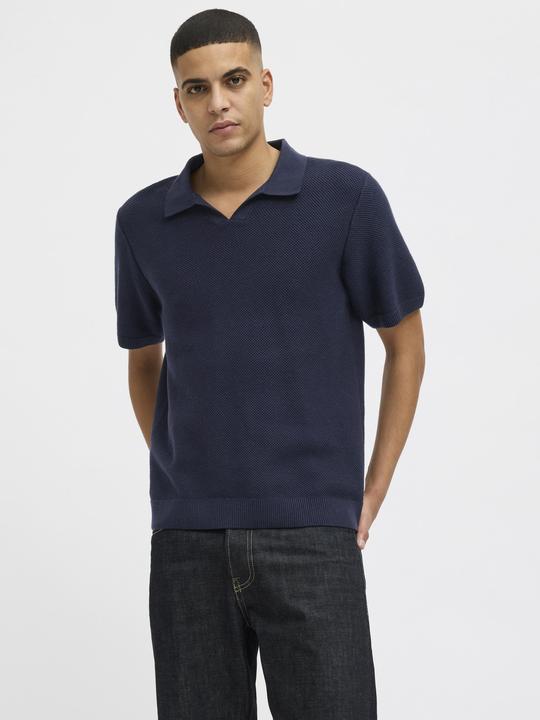 Produktbild Jack & Jones Jprcceaston Knit Split Neck Ss Sn (XXL)