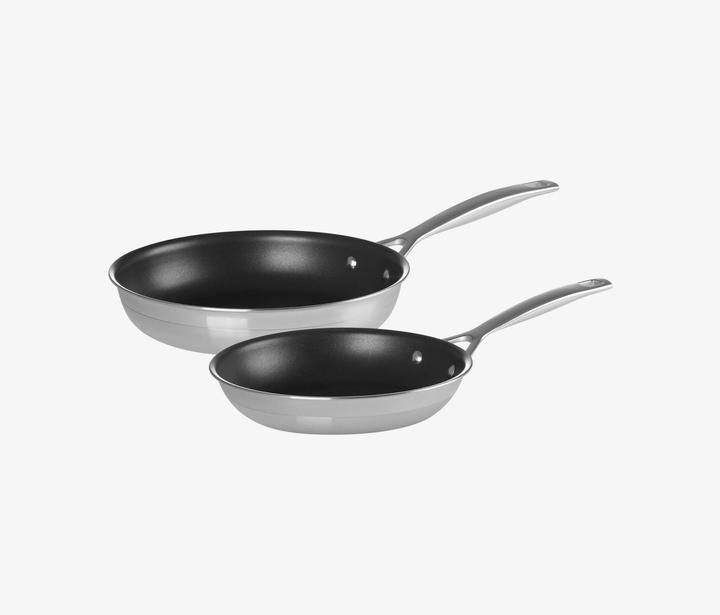 Actual product image Le Creuset Frying pan set 2 pcs. (24 cm, Pan set + pot set, Stainless steel)