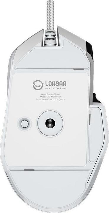 Actual product image Lorgar Computer mouse MSP80, 8000 Hz Gaming Mouse Pro, White
