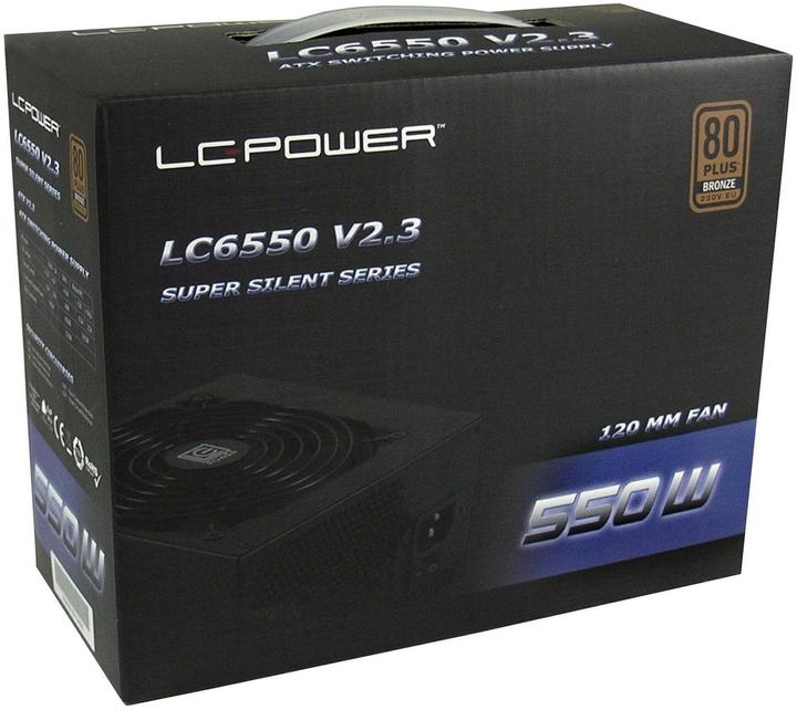Actual product image LC-Power SuperSilent Black-Edition 6550 (550 W)