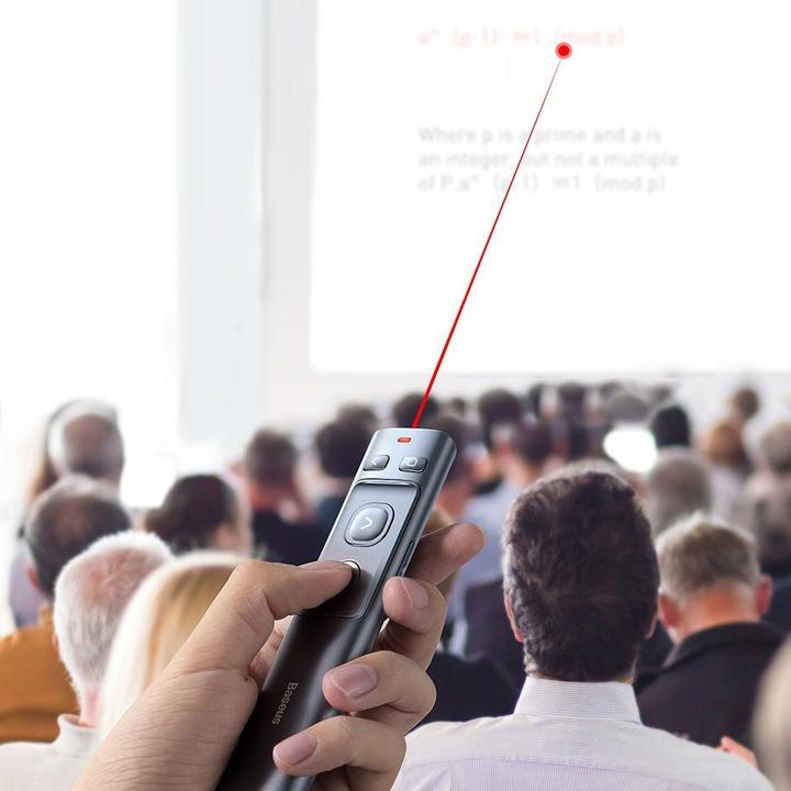 Produktbild Baseus Orange Dot Wireless Presenter (Red Laser)(Charging) Grey