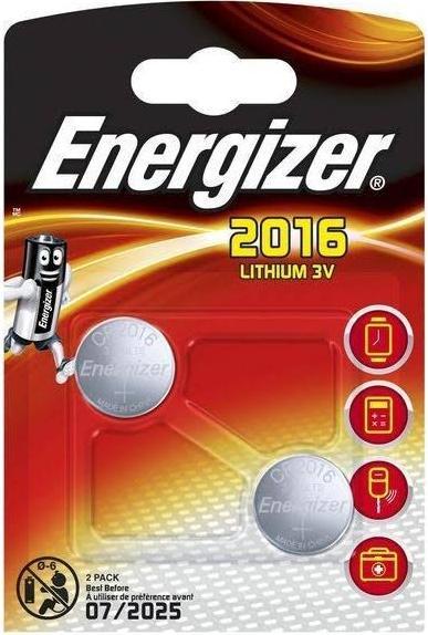 Actual product image Energizer CR2016 Lithium (2 pcs., CR2016, 100 mAh)