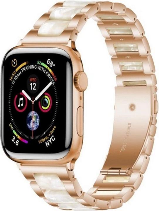 Tech Apple Smart Watch-Armband, Farbe Gold, 38/40/41 mm (38 mm, 40 mm, 41 mm, Edelstahl, Apple Watch Series 1, Apple Watch Series 2, Apple Watch Series 3, Apple Watch Series 4, Apple Watch Series 5, Apple Watch Series 6, Apple Watch Series 7, Apple Watch Series 8, Apple Watch Series 9, Apple Watch SE)