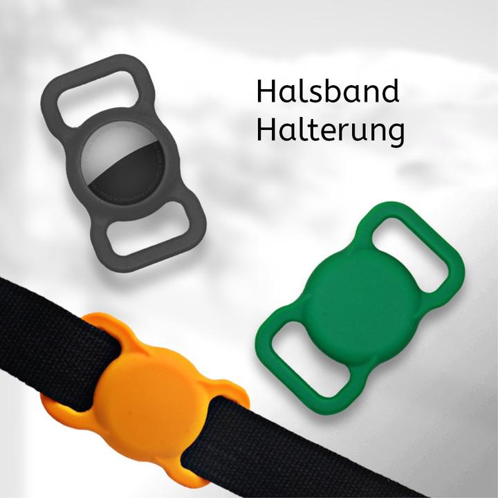 Immagine prodotto Ueli Express Supporto per collare per cani e gatti in silicone per Apple AirTag nero