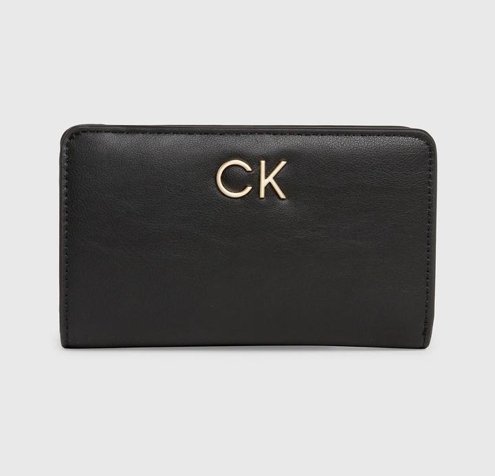 Produktbild Calvin Klein Damen Geldbeutel Re-Lock Bifold French Wallet Gross, Schwarz (Ck Black), Einheitsgrösse
