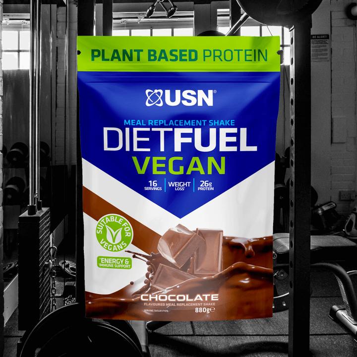 Actual product image USN Diet Fuel Vegan (Chocolate, 1 pcs., 880 g)