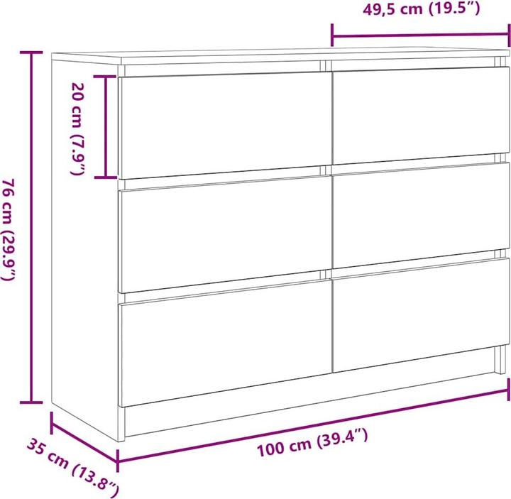 Image du produit VidaXL Radomil (100 x 35 x 76 cm)