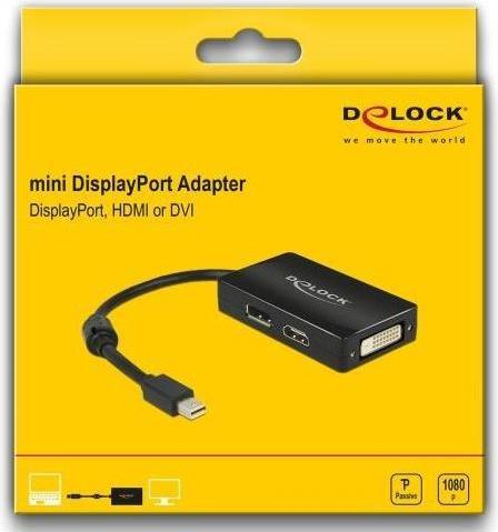 Produktbild Delock Mini DP zu (DP, DVI, HDMI, 16.16 cm)