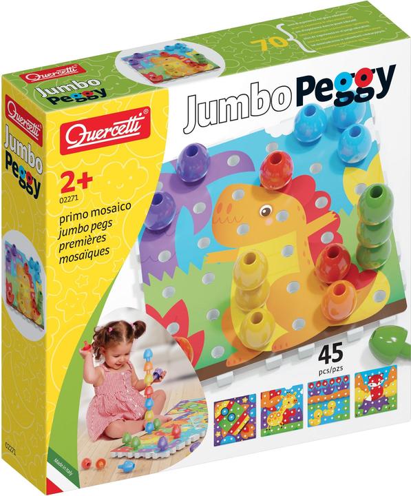 Produktbild Quercetti Jumbo Peggy Mosaik-Steckspiel (45 Teile) (45 Teile)