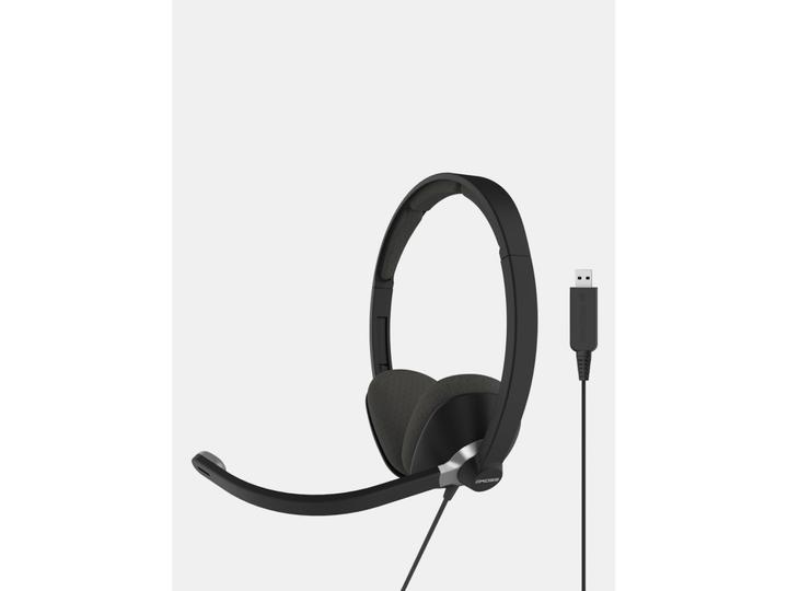 Actual product image Koss CS300 USB Communication Headsets, On-Ear, Wired, Microphone, Black (Cable, USB-A)