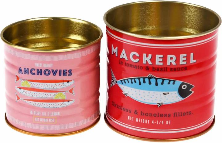 Image du produit Rex London boîte de rangement en métal poissons (x2) (8 x 7.5 cm)