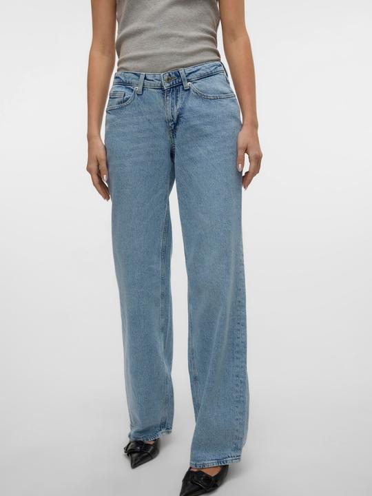 Actual product image Vero Moda VMVANESSA Niedrige Taille Weiter Beinschnitt Jeans Weit geschnitten (25)