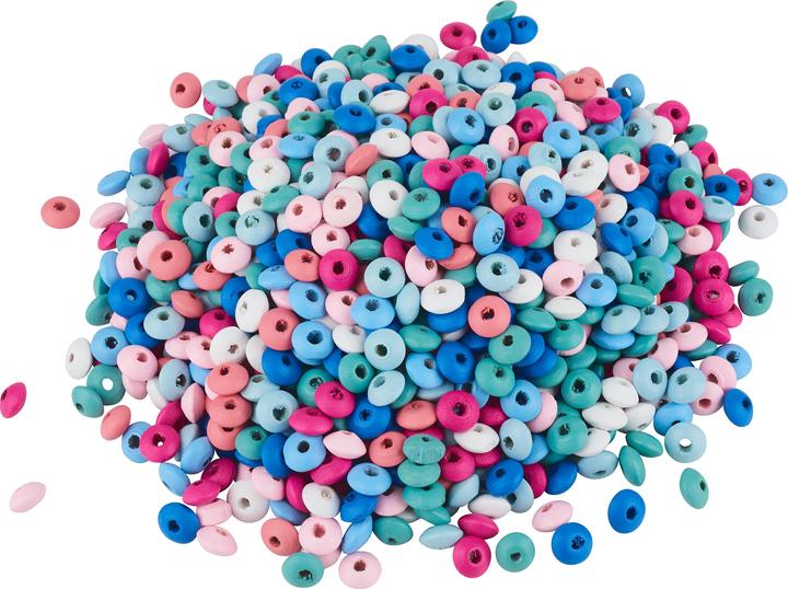 Image du produit VBS Lentilles en bois XXL "Mélange de couleurs", Ø 11 mm, 250 g