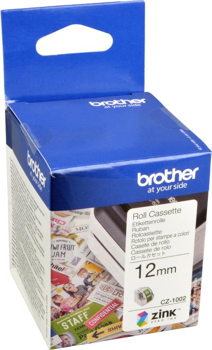 Actual product image Brother CZ-1002 Label Roll (1.20 cm, White)