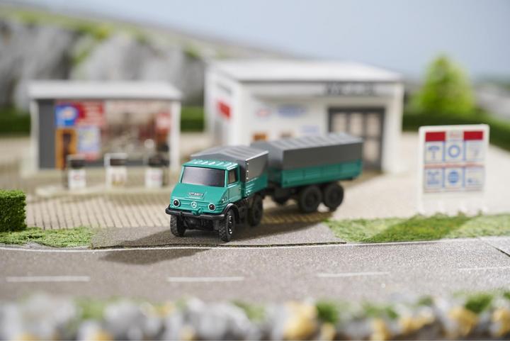 Immagine prodotto Carson 1:87 MB Unimog Forst w.Häng.2.4G 100%RTR (RTR pronto all'uso)