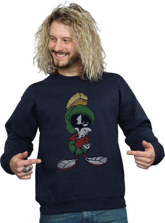 Actual product image Looney Tunes Mens Marvin The Martian Pose Sweatshirt (XXL)