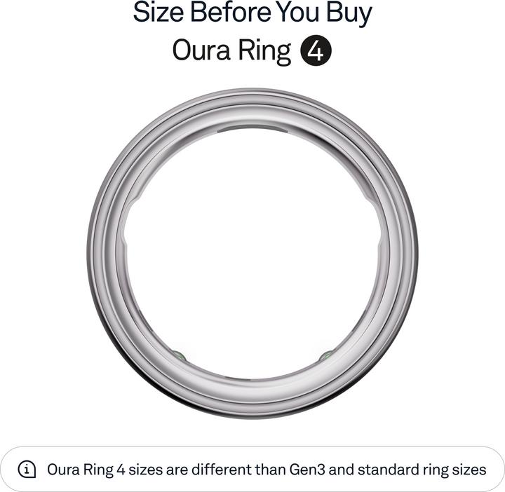 Actual product image Oura Ring 4 (7, Silver)