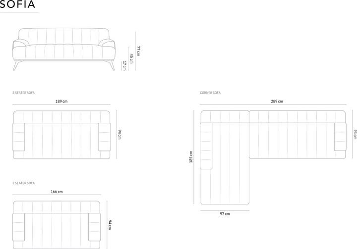 Actual product image CXL by Christian Lacroix Sofia (5-seater, Corner sofa)