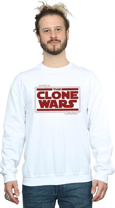 Actual product image Star Wars Mens Clone Wars Logo Sweatshirt (S)
