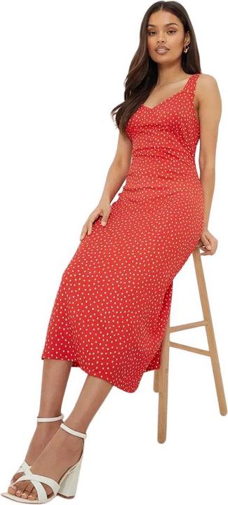 Immagine prodotto Dorothy Perkins Vestito Midi Piccola A Pois Bretelle Donna (36 D)