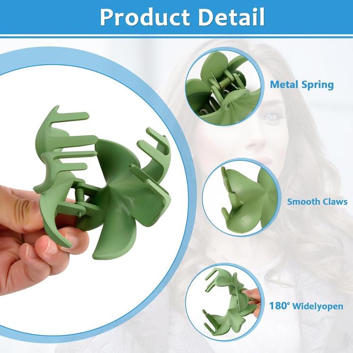 Immagine prodotto ASMI 4 pezzi di artigli per capelli, fermagli per capelli a forma di fiori (4 pz.)