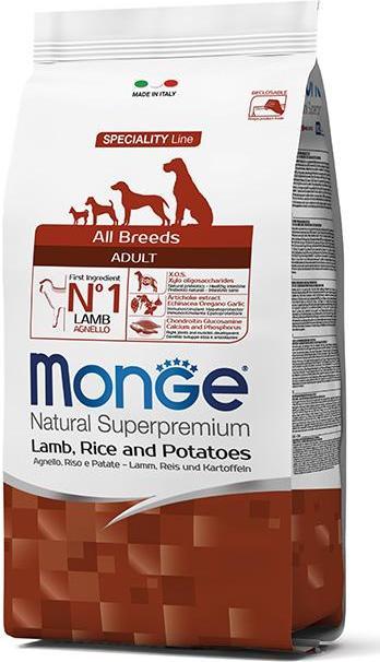 Produktbild Monge Speciality Line All Breeds Adult Lamm, Reis und Kartoffeln (Adult, 1 Stk., 12000 g)