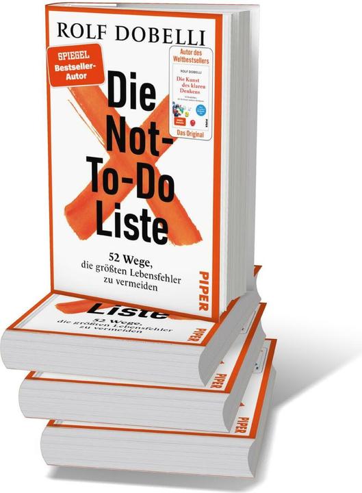 Actual product image Piper Die Not-To-Do-Liste (German, Rolf Dobelli, 2024)
