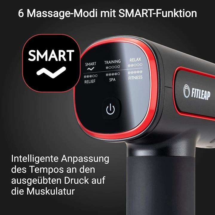 Immagine prodotto Fitleap Massagepistole, Massage Gun Pro mit 6 Köpfen und 6 Modi, USB-C Ladeanschluss