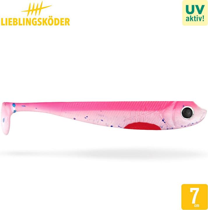 Lieblingsköder Pinky (trübes Wasser, Wolken) (7 cm)