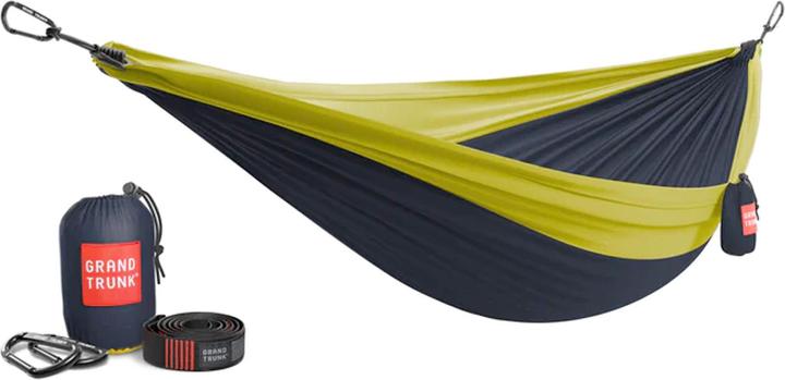 Produktbild Grand Trunk Double Deluxe Hammock w/Straps (navy/chartreuse)