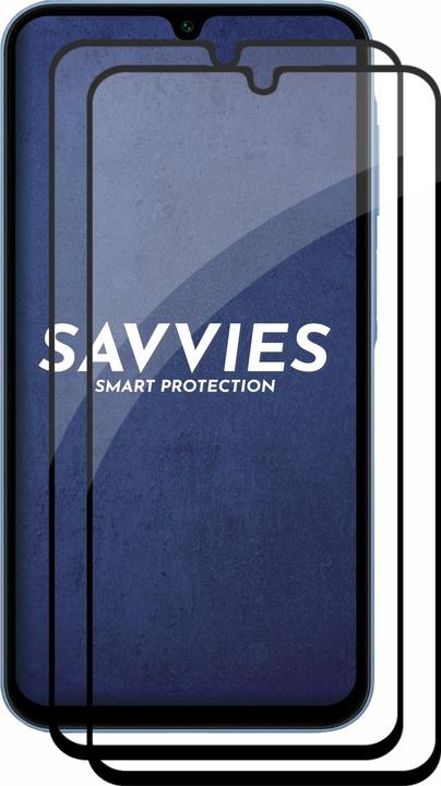Actual product image Savvies Full-screen armoured glass screen protector (2 Piece, Samsung Galaxy A15)
