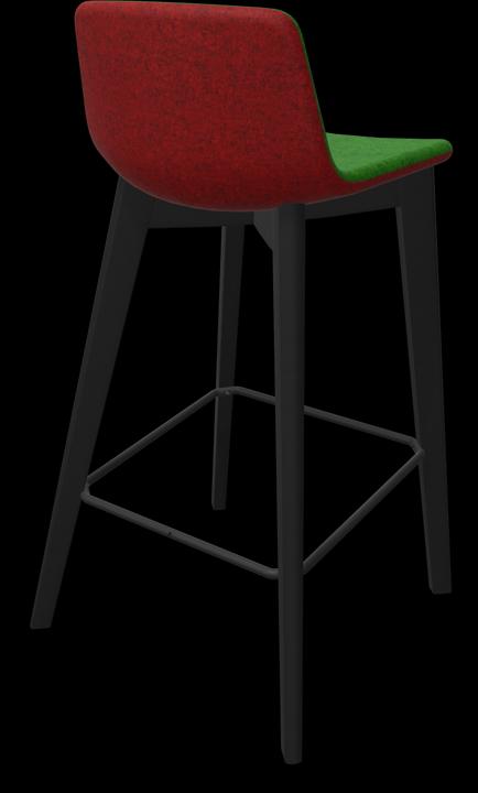 mélange vert, Frêne teinté noir