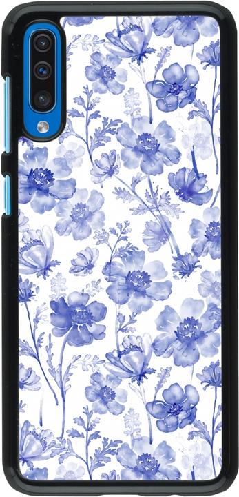 Produktbild PhoneLook Hülle Spring 23 watercolor blue flowers (Samsung Galaxy A50)