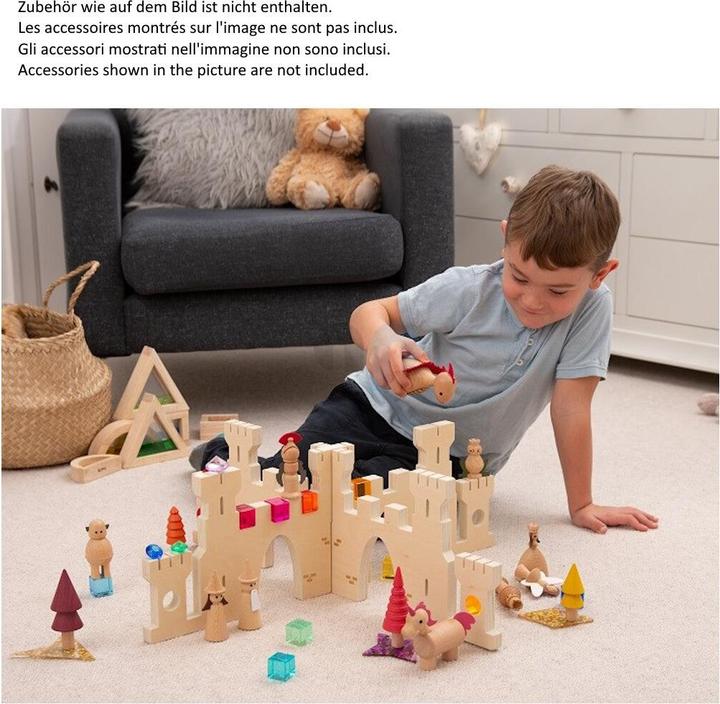 Produktbild TickiT Steckbare Holz Burg Spiel-Kulisse